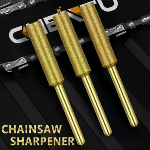 (4mm)5PCS Diamond Chainsaw Sharpener Burr Grinder Chain Saw Drill Bit Abrasive Tool For Dremel Echo 2