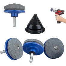 (Blauw) 4-pack slijper met 1 mesbalancer universeel voor grasmaaiermes