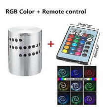 (RGB und Fernbedienung) Wandleuchte mit Spirallocheffekt, RGB-Farbwechsel und Fernbedienung für stimmungsvolle