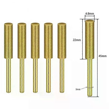 (4,8 mm) 5 Stück Diamant-Kettensägenschärfer, Gratschleifer, Kettensäge, Bohrer, Schleifwerkzeug für