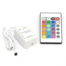 24-Tasten-Dimmer für kabellose RGB-LED-Lichtsteuerung, Ir-Fernbedienung, 12 V