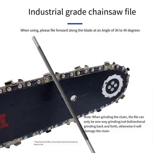 (4.8mm)3Pcs Chainsaw Chain File for Sharpening Chainsaw File Kit Sharpening Round Files Saw File Chain 1