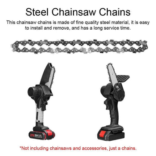 1 PCS 6 Inch Mini Steel Chainsaw Chains Electric Chainsaws Accessory Practical Chains Replacement