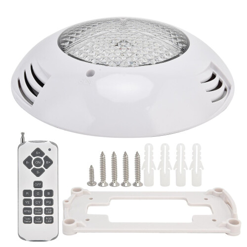 LED Simming Pool Light Waterproof Underwater Wall Mounted Light RGB Remote Control Submersible Light