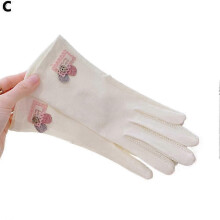 (Gelb) Sonnenschutzhandschuhe für Sommerfrauen, dünnes Design, UV-beständig, atmungsaktiv 2025