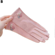 (Schwarz) Sonnenschutzhandschuhe für Sommerfrauen, dünnes Design, UV-beständig, atmungsaktiv 2025