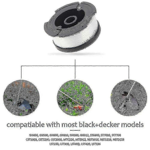 Black+decker A6481 Spool + 6-Pack Line, Compatible with Reflex Trimmers 1