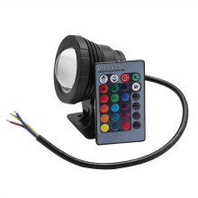 5W RGB Outdoor Waterproof LED Swimming Pool Light Garden Lamp with Remote Controller (Black)