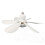 Remote Control E26/E27 Base Dimmable Ceiling Fan with Light for Garage Bathroom Bedroom Kitchen 4