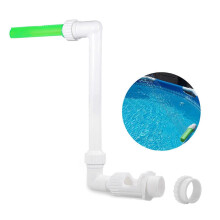 (Fluorescent single h)Single/Double Spray Pool Waterfall Fountain with Light Pool Sprinkler Sprayer