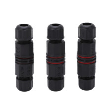 3Pcs Waterproof Cable Connector 3 Pin Straight Through IP68 Waterproof Connector for LED Outdoor Lights
