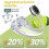 6-piece trimmer spool, 1.65 mm, with 9 m cutting cord, including 1 replacement spool cap and 1 replacement 2