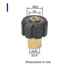 (I)Universal-Hochdruckreiniger-Bajonettanschluss und Schneeschaumdüsenadapter, Multi-Brand yu