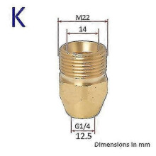 (K)Universal Hochdruckreiniger Bajonettanschluss & Schneeschaumdüsenadapter, Multi-Brand yu