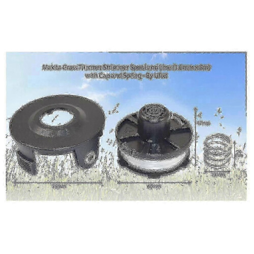 For Makita Grass Strimmer Trimmer - Spool, Cap & Spring Set Edition c 1