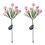 (Pink)Outdoor LED 7 Solar Simulation Flower Lights, 2 Pack 2025 1