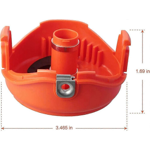 (2 Cap)Black and Decker String Trimmer Spool Line 20ft - Compatible with SF-080-BKP, GH3000, LST540 1