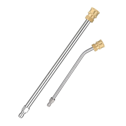 (Brass)2x Washer Extension Gutter Cleaner Attachment Accessory Pressure Washer Gutter Rod for Lance