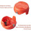 (2 Cap)Black and Decker String Trimmer Spool Line 20ft - Compatible with SF-080-BKP, GH3000, LST540 3