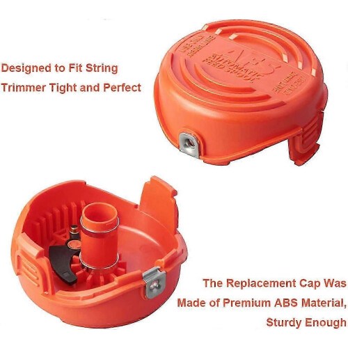 (2 Cap)Black and Decker String Trimmer Spool Line 20ft - Compatible with SF-080-BKP, GH3000, LST540 2