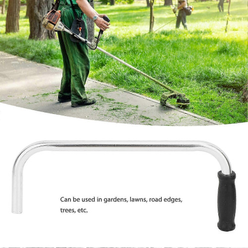 Rubberized Ergonomic Handle for Efficient String Trimmer Use in Gardens 2