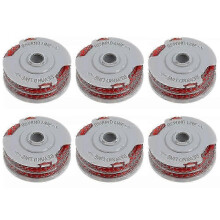 (6 Stück) Flymo Contour 500XT/Power Trim 500XT Rasenmäher-Fadenspule, Drahtrolle, FLY021/513937190 DCQW