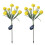 (Yellow)Outdoor LED 7 Solar Simulation Flower Lights, 2 Pack 2025 1