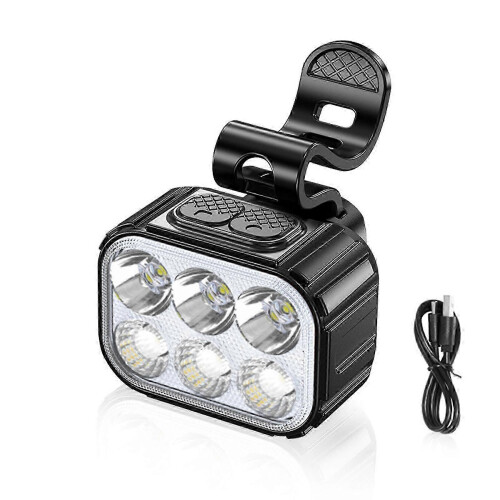 (White)2025 Rechargeable Cycling Lights with Multiple Modes