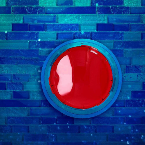 (red)Underwater Incandescent Pool Light Cover Len, Replacement Spare Parts Assembly 2