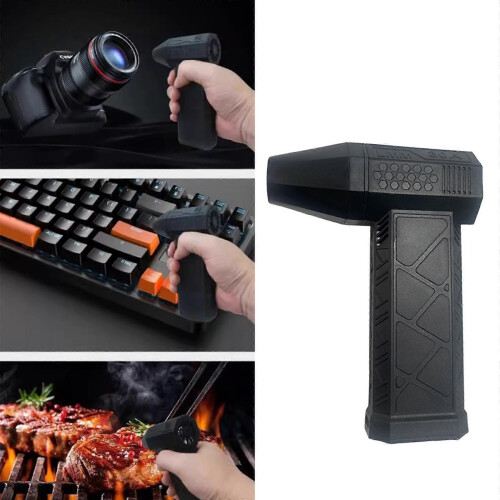 (grey)Mini Jet Blower Jet Fan Efficient Solution for Electronics Highly Speed Air Blower Convenient 1