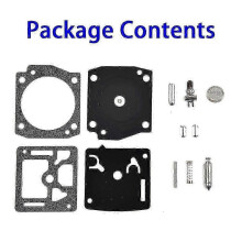 Husqvarna 340 345 346 350 351 353 Chainsaw Carburetor Replacement Kit - Gasket & Diaphragm Accessories