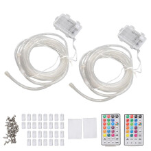 2pcs Trampoline Rim LED Light 16 Color Waterproof Remote Control Trampoline Light for Night