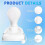 2 Pack Stick Up Battery Operated Light Bulb, Closet Light Bulb, Self Adhesive Wall Mounted Light Fix 4