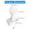 2 Pack Stick Up Battery Operated Light Bulb, Closet Light Bulb, Self Adhesive Wall Mounted Light Fix 3