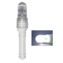(White)Marine Flares for Boats, Waterproof Emergency Signals with LED Light Control, Portable Fishing
