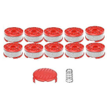 (Style 3)For Craftsman Cmcst900 / Cmcst915 Lawn Mower 10 Line Spools + Spool Cap + Spring Set, Cmzst065