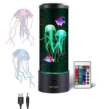 LED Jellyfish Aquarium Lamp - Color Changing Mood Light Gift for Kids
