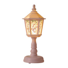 (White)Vintage Christmas Lanterns Santa Decorative LED Night Light for Home Party Wedding Indoor Outdoor