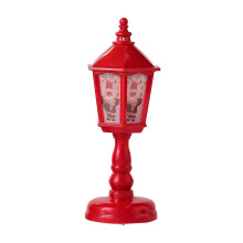 (Red)Christmas Santa Lanterns Wind Light Christmas Decoration for Home Party Room Table Decor Electronic