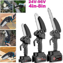 (Only 6in Replace Chain)2025 8inch Mini Cordless Chainsaw Chain Electric Chainsaw 24/48/96V One-Hand
