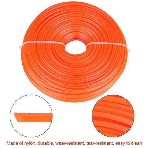 3mm Trimmer Line Nylon Cord Wire Square String Petrol Grass Trimmer 100m 2