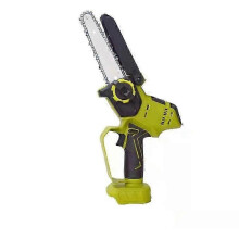(Grün) 6 Zoll Mini Elektrische Kettensäge Garten Beschneiden Akku-Kettensäge Holzbearbeitung Cutter