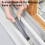 (Orange red plus 3)Multipurpose Window Sill Track Cleaner Kits, 3 Durable Brush Attachments for Hard 4