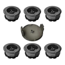 (6 spools 1 cap)Replacement Trimmer Spool for Bosch Universal Grasscut 1600A01R5J - Lucky B with 4 Spools