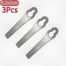 (3 Stück 8,2 cm x 2 cm) Ersatzklingen aus Edelstahl, Ersatzmesser für Rasentrimmer Stihl FSA 45 FSA