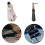 (V type)Leather working Groover Edger Tool Wood Handle Trencher 7 in 1 / Single Functions 2