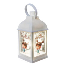 (2)Muslim Patterned Desk Lamp Garden Decor Light Eid Mubarak Party Lantern LED Night Light with Hanging