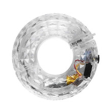 (Manual)Rechargeable Waterproof LED Bike Wheel Hub Lights with 7 Colors for Night Riding Safety - Bicycle