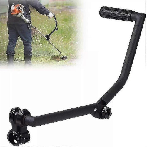 (black)Adjustable Ergonomic Weed Eater Handle Extension for Trimmer with Comfortable Grip