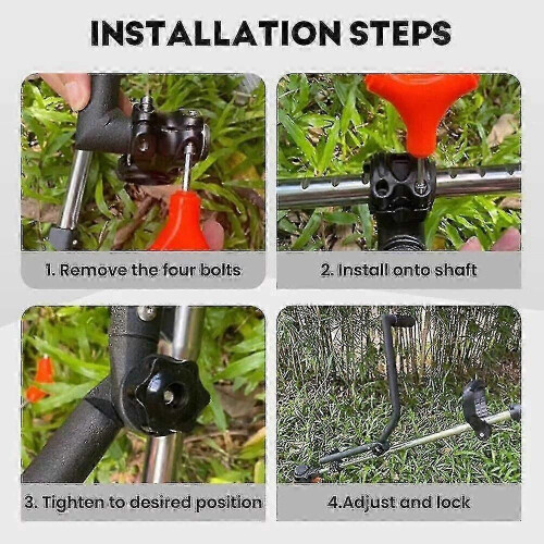 (green)Adjustable Ergonomic Weed Eater Handle Extension for Trimmer with Comfortable Grip 1